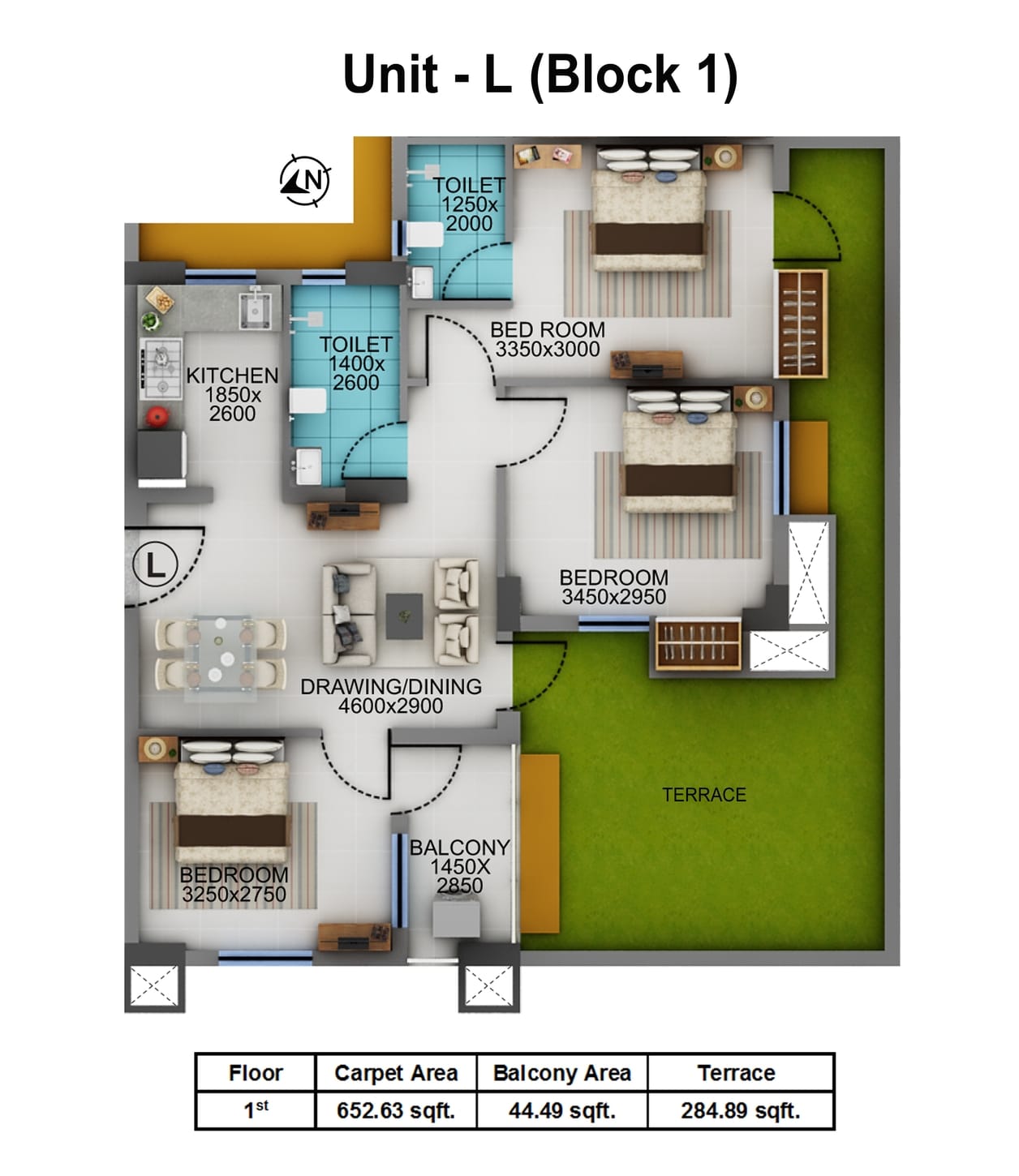3BHK